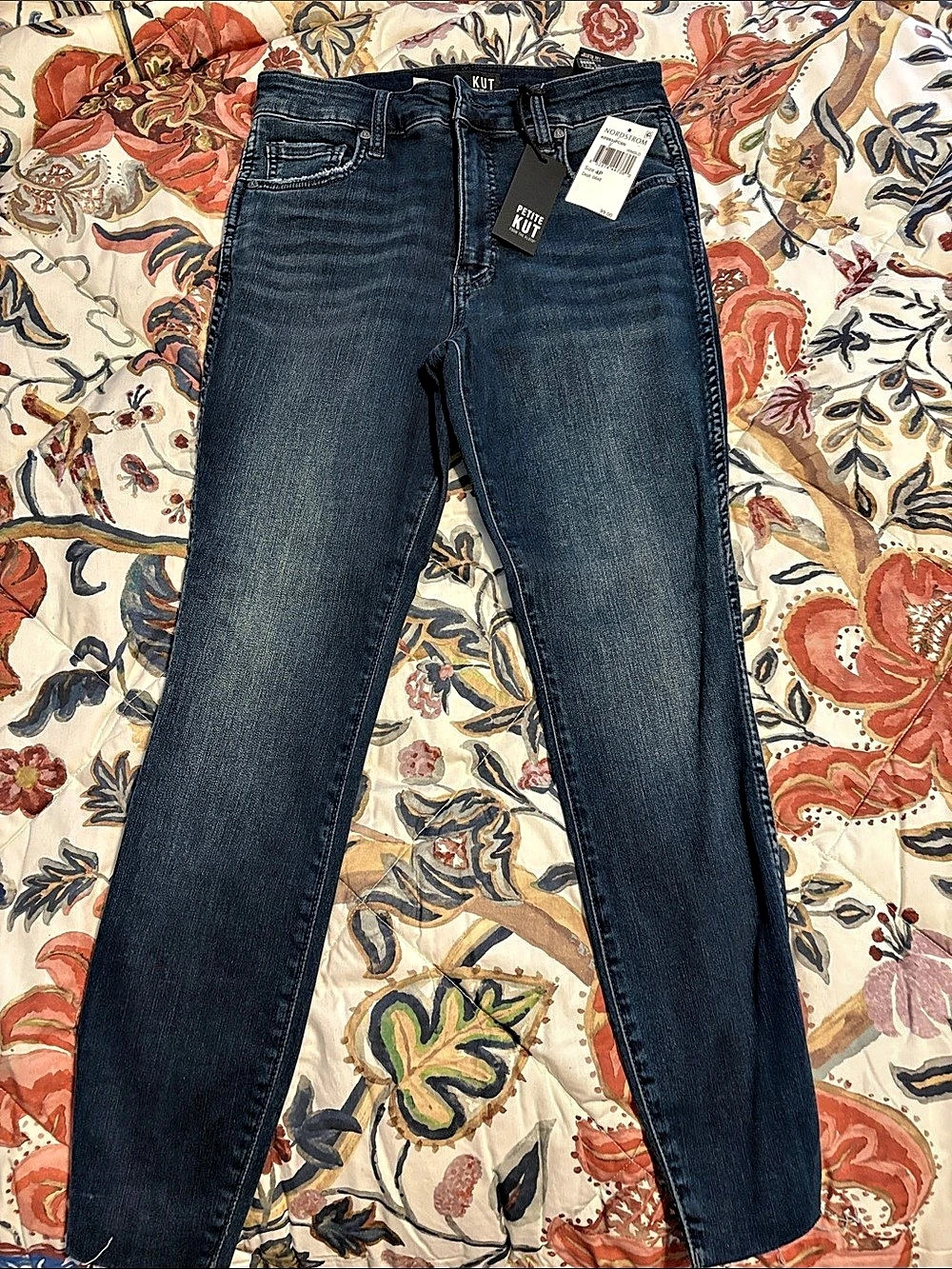 Kut from the Kloth Petite Diana Skinny Petite Skinny Jeans in Blue Size 4P NWT